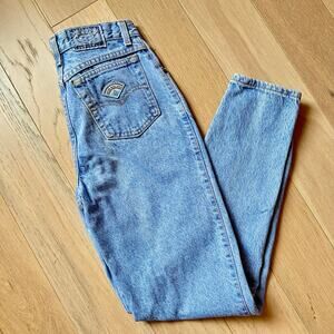 Vintage RARE Levi's Native Blue High Waisted Rise Jeans Light Wash Straight Sz 7
